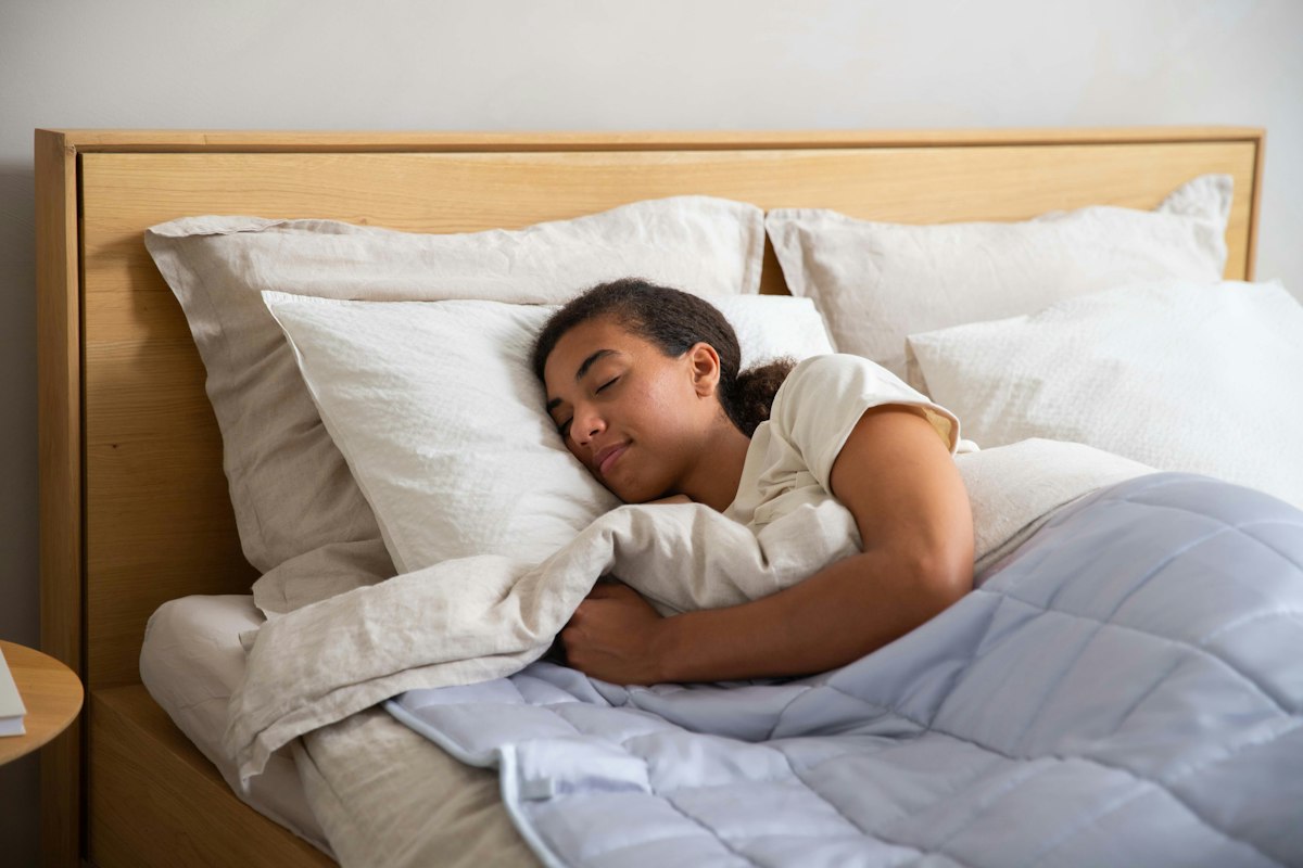 Persona durmiendo pacíficamente